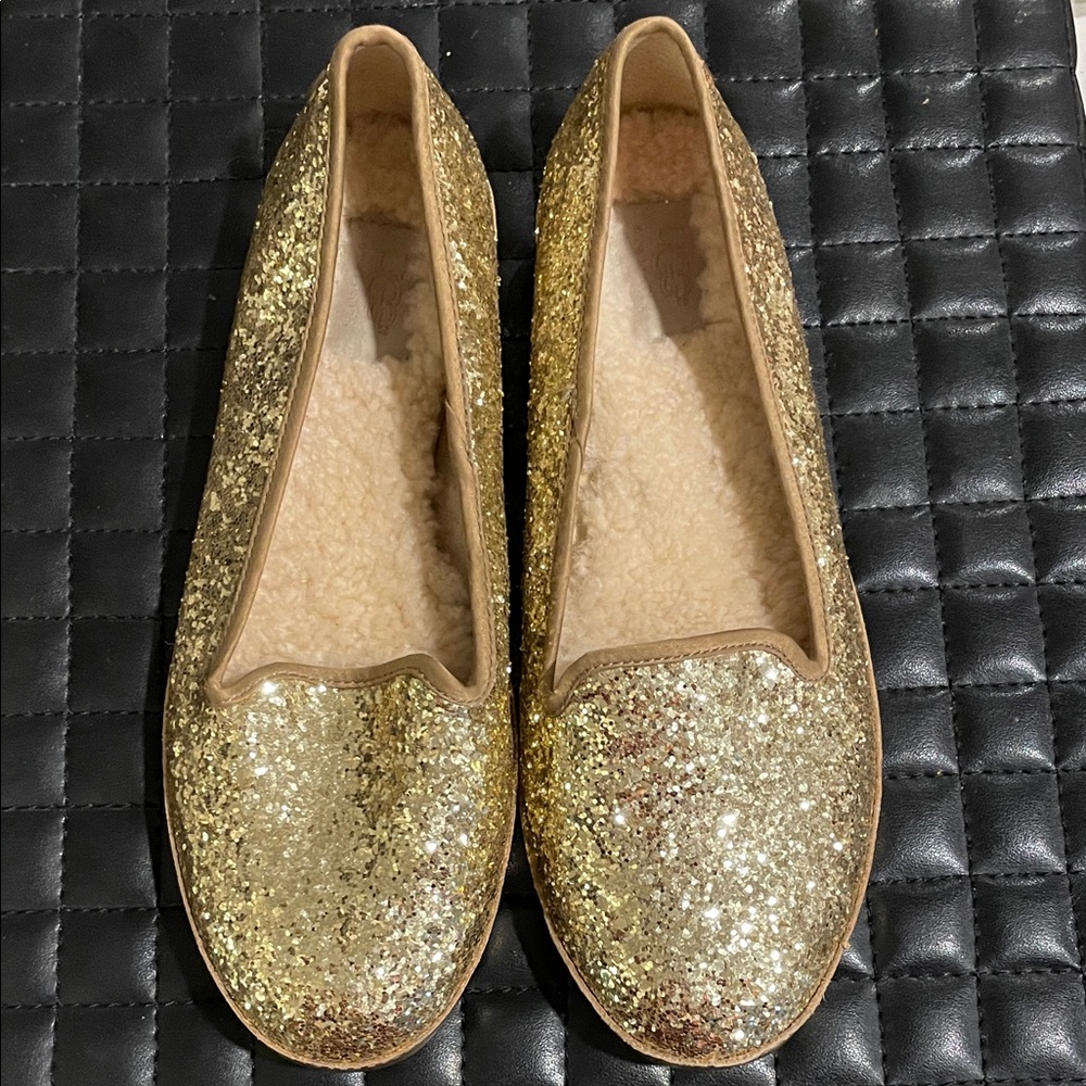 UGG Women's Gold Sparkle Loafers